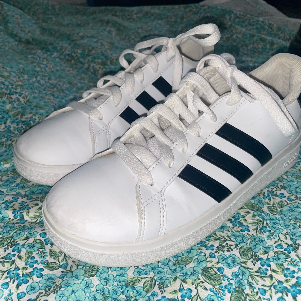 Adidas White and Black Sneakers